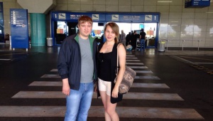 Встреча со студенткой в аэропорту г. Афины
